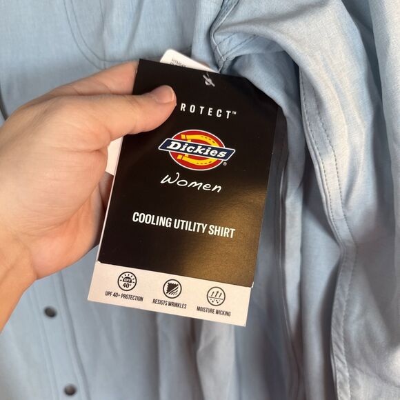 Dickies Women’s Long‑Sleeve Temp‑IQ® Cooling Utility Shirt, Blue 2XL NWT - Picture 9 of 16